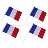 banderas ondeando a mano de tela de alta calidad mini bandera francesa