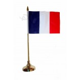 fuente de la fábrica oficina decorativa francia nación bandera de mesa