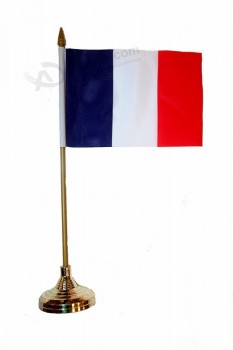 fuente de la fábrica oficina decorativa francia nación bandera de mesa