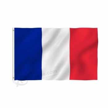 프랑스 블루 화이트 레드 플래그 프랑스 국가 배너 폴리 에스테르 3x5 발 국가 플래그