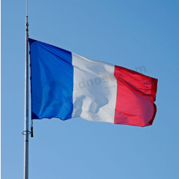 Polyester dekorative Frankreich-Flagge mit kundengebundener Größe