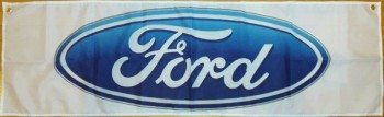 ford flag automotive shop garage Man cave racing banner 58x17 inches