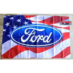 ford flag banner 3x5 ft motor firma auto