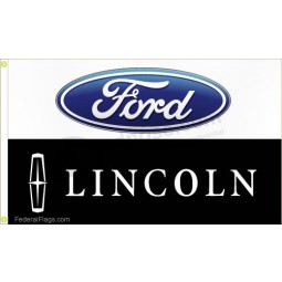 Custom best quality 3x8 ft. Vertical Ford Logo Flag with cheap price