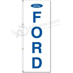 Hersteller benutzerdefinierte High-End 3 x 8 ft. vertikale Ford Logo Flagge