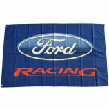 Ford flags banner 3x5ft-90x150cm 100% poliéster, cabeza de lona con arandela de metal, utilizada tanto en interiores como en exteriores
