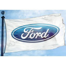ford flag banner 3x5 ft motor firma auto weiß