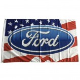ford flags 3x5ft 100% polyester, leinwand kopf mit metallöse