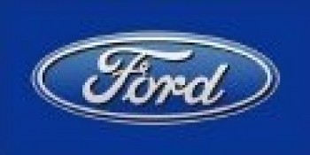 Ford 3D fondo azul vlag met hoge kwaliteit