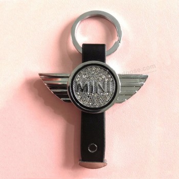 Art und Weise keychain Diamantzinklegierung Schlüsselkette Autoschlüsselringmetallart und weise für Mini für BMW Mini Cooper S EIN Roadster Clubman
