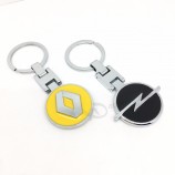 3D металлическое автомобильное кольцо для ключей для Renault Opel Ford Kia Audi Honda Skoda Nissan BMW Peugeot Bens Hyundai сиденье эмблема б