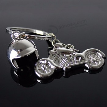 classic 3D simulation model Of motorcycle motorcycle helmet charms creation alloy personalised keyrings Key holder Car Key ring gifts