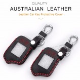 M13 M14 ledertasche Für scher-khan magicar 13 14 auto-signale auto alarm fernbedienung lcd keychain abdeckung