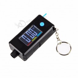 2-in-1 mini electronic digital display tire gauge keychain automobile high precision tread depth tire pressure gauge