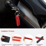Anti-verlorenes Telefonnummernschild Auto keychain hängender Selbstfahrzeugtelefonnummer-Kartenschlüsselring Schlüsselkette Autoinnenausstattung