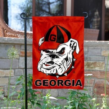 bandera del jardín de la universidad de georgia y bandera del patio