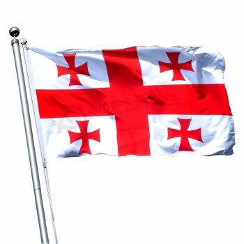 custom zeefdruk digitaal gedrukt verschillende soorten verschillende grootte 2x3ft 4x6ft 3x5ft nationale land banner georgia vlag