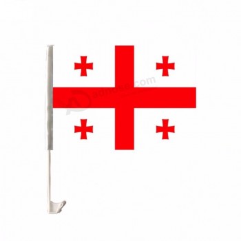 Tejido 100% poliéster uso exterior georgia car window flag