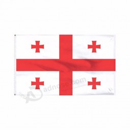 Wholesale Stock  3x5ft Central Red Cross National Flag of Georia