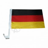 Germany National Polyester Car Flag with Clip Flag Pole