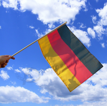 venda por atacado poliéster de malha alemanha bandeira portátil