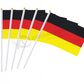 single stitch polyester small germany hand flag