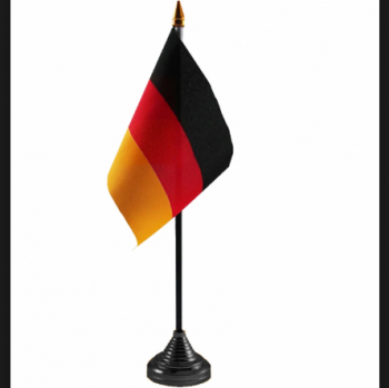 14x21cm Germany country table top flag desk flags with plastic stand