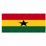 Christmas double side Ghana mesh flag for Tailgating