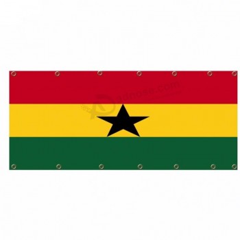 Navidad doble lado ghana bandera de malla para chupar rueda