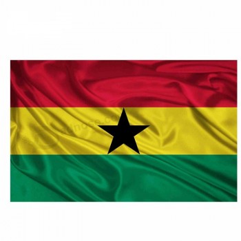 Sport celebrating stadium hanging Ghana national flag