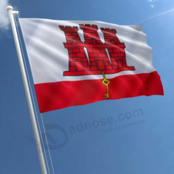 Siebdruck Polyester Gibraltar hängende Flagge