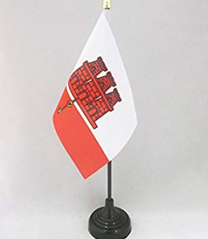 주문 폴리 에스테 지브롤터 테이블 회의 책상 깃발