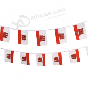 decoratieve mini polyester gibraltar bunting banner vlag