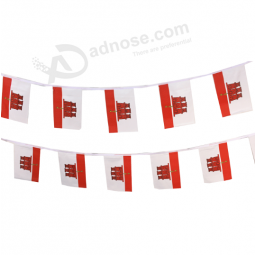 dekorative Mini Polyester Gibraltar Bunting Banner Flagge