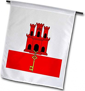 bandera de jardín de gibraltar personalizada bandera de la casa de gibraltar