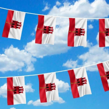 Sports Gibraltar String Flag Decoration Gibraltar Bunting Flag