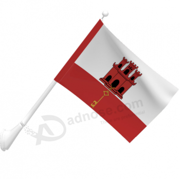декоративный полиэстер открытый настенный флаг Гибралтара