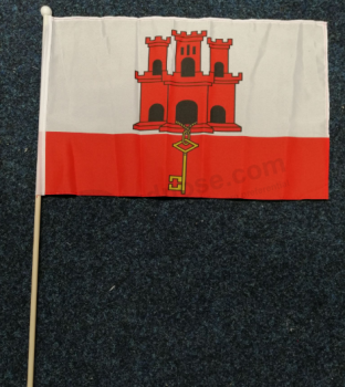 bandera de mano de tamaño mini gibraltar banderas de mano de gibraltar