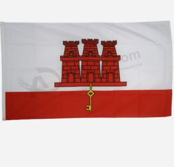 bandera de bandera de gibraltar de poliéster de alta calidad
