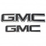 GM 84395038 front and rear black emblem package GMC sierra