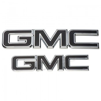 GM 84395038 pacchetto emblema nero anteriore e posteriore GMC sierra