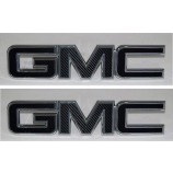 Shop Vinyl Design GMC Emblem Overlay Kit für Vorder- und Rückseite Yukon, Sierra, Denali, Acadia, Terrain 3M Carbon schwarz - 2 Kits
