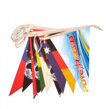 pdyear outdoor reclame racen sport aangepaste afdrukken teken polyester opknoping auto hand bunting evenement string wimpel vlag banner