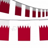 outdoor promotional custom bunting flag qatar flag