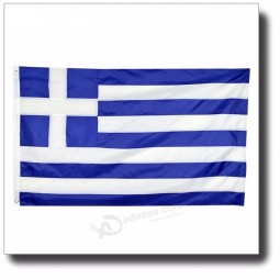Wholesale polyester blue white line 3*5ft national country Greece flag