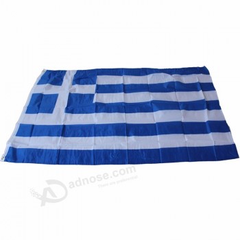 good quality manufacture Eco friendly polyester national greece flag