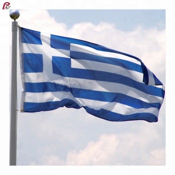 barato impressão personalizada padrão bandeira nacional da grécia