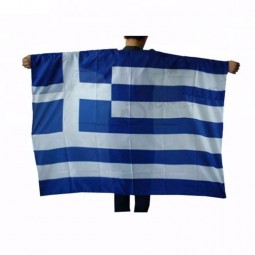 cheap price custom printed football fans greece body wear flag