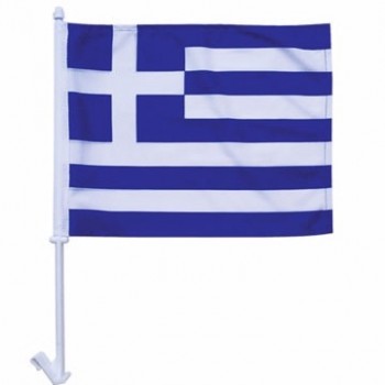 Heet verkoop aangepaste veervlaggen, de vlagbanner van Griekenland, autovlag