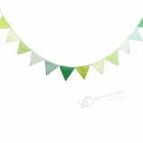 happy birthday banner flags triangle bunting flags balloon polka Dot garland for birthday